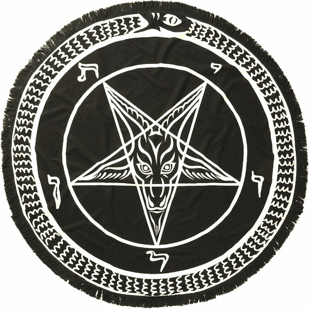 FIRM Killstar NWOT round pentagram beach towel
